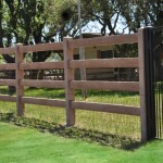 Precast Ranch Rail Style Concrete Fence - Oklahoma