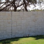 Rock Single Wythe Concrete Fence - Oklahoma